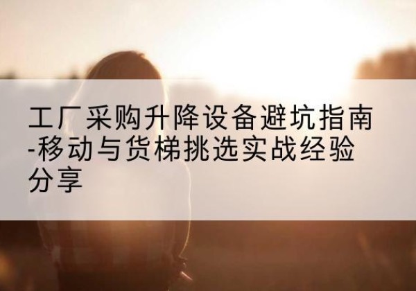 青云谱移动式升降机怎么选-工厂采购升降设备避坑指南-移动与货梯挑选实战经验分享